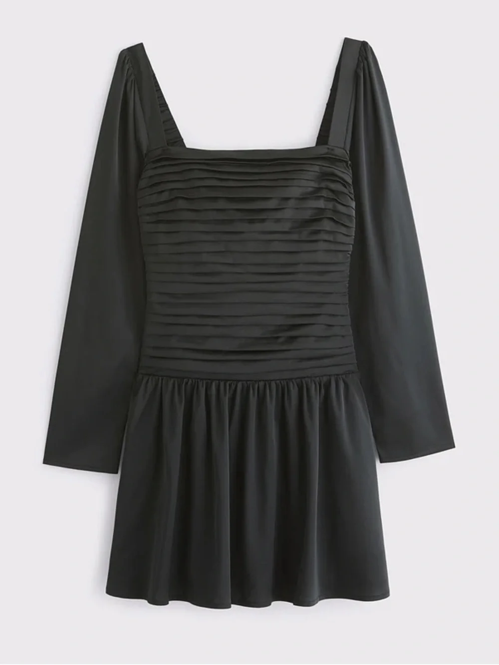 Abercrombie & Fitch The A&F Emerson Drop-Waist Satin Mini Dress xs